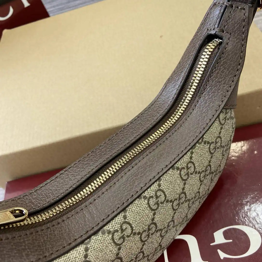 Gucci 838479 Ophidia small shoulder bag Beige and dark brown