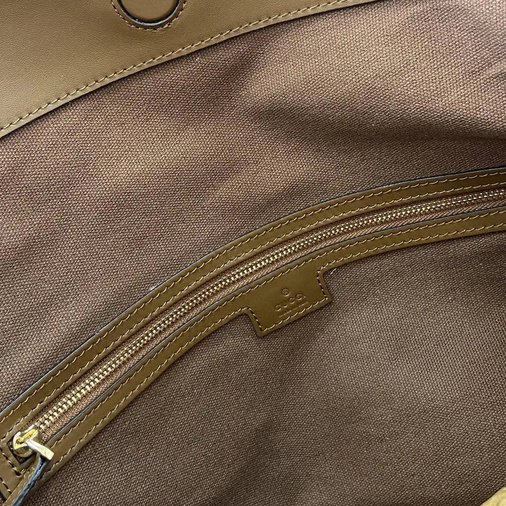 Gucci 850546 Gucci Beatrix Large Tote Bag Brown suede