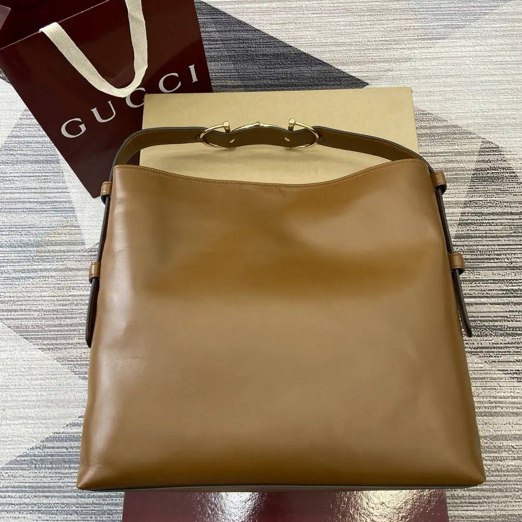 Gucci 850546 Gucci Beatrix Large Tote Bag Brown