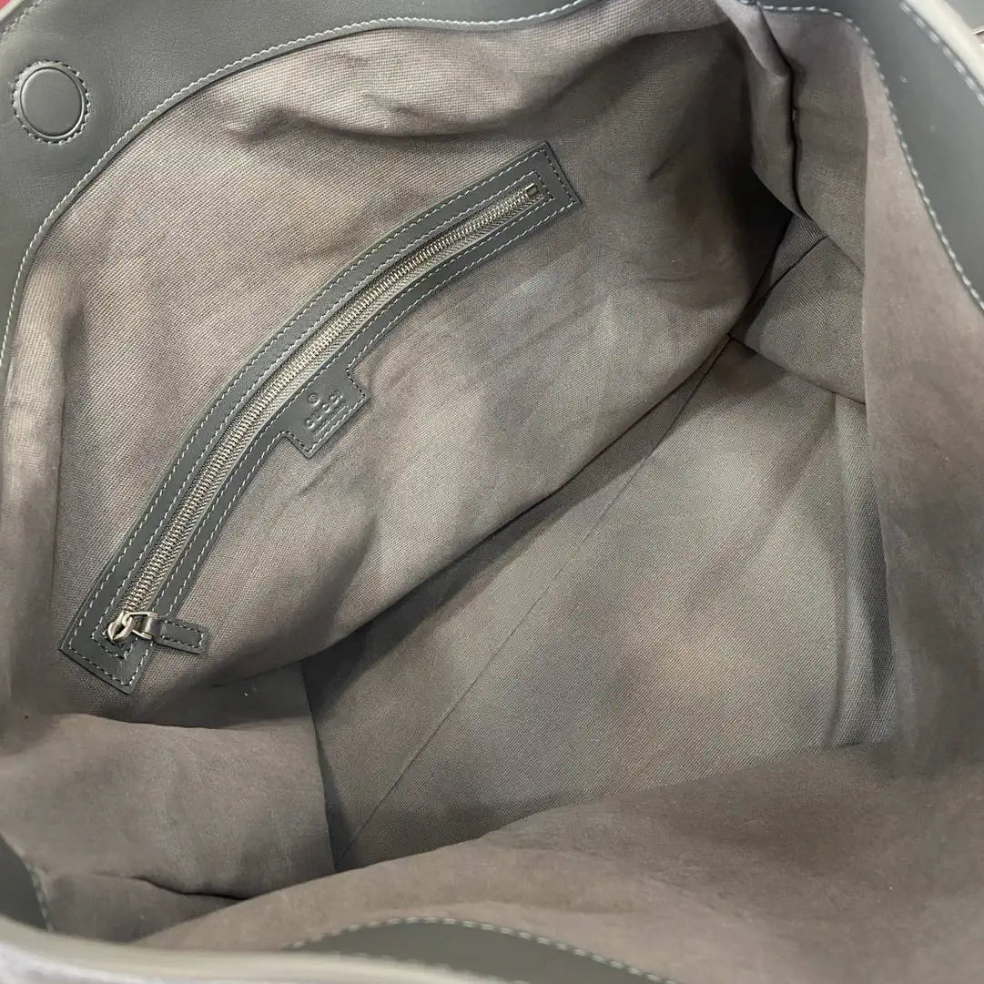 Gucci 850546 Gucci Beatrix Large Tote Bag Gray Suede