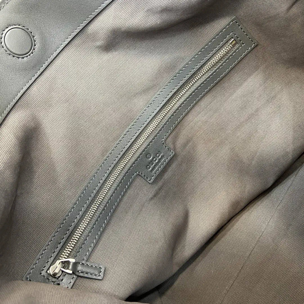 Gucci 850546 Gucci Beatrix Large Tote Bag Gray Suede