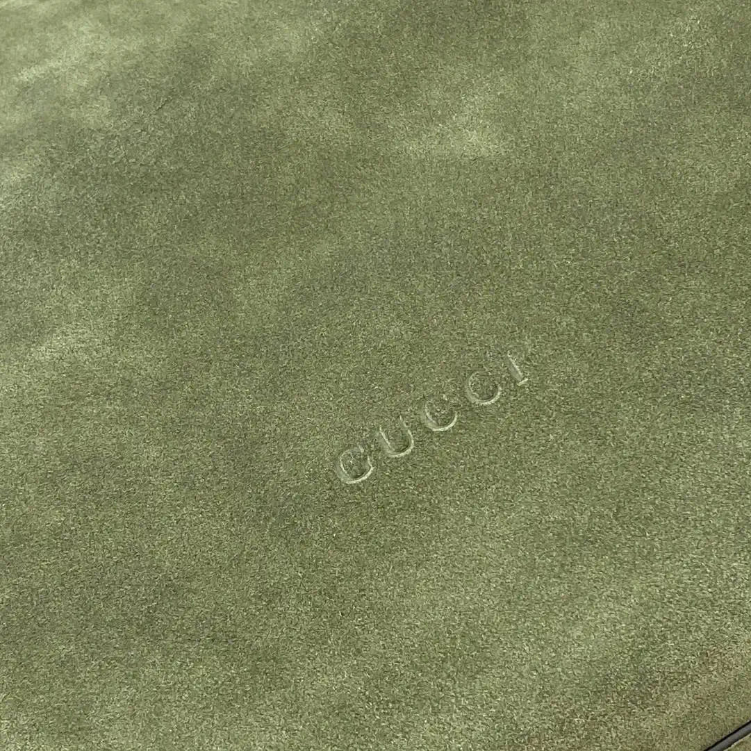 Gucci 850546 Gucci Beatrix Large Tote Bag Green Suede