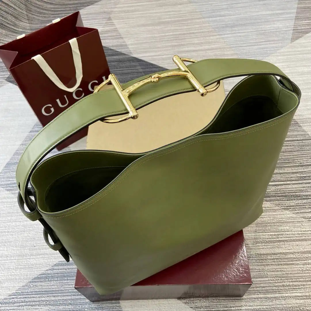 Gucci 850546 Gucci Beatrix Large Tote Bag Green