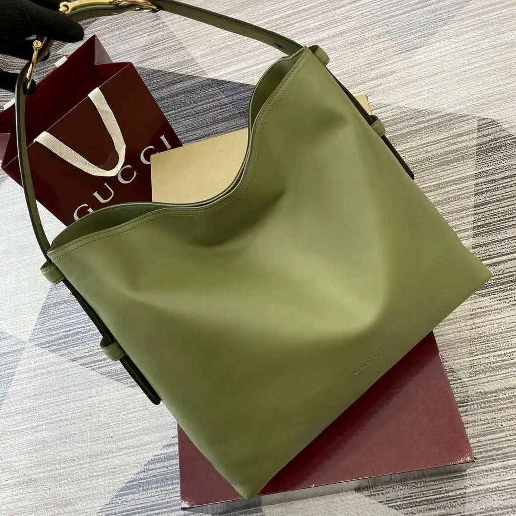 Gucci 850546 Gucci Beatrix Large Tote Bag Green