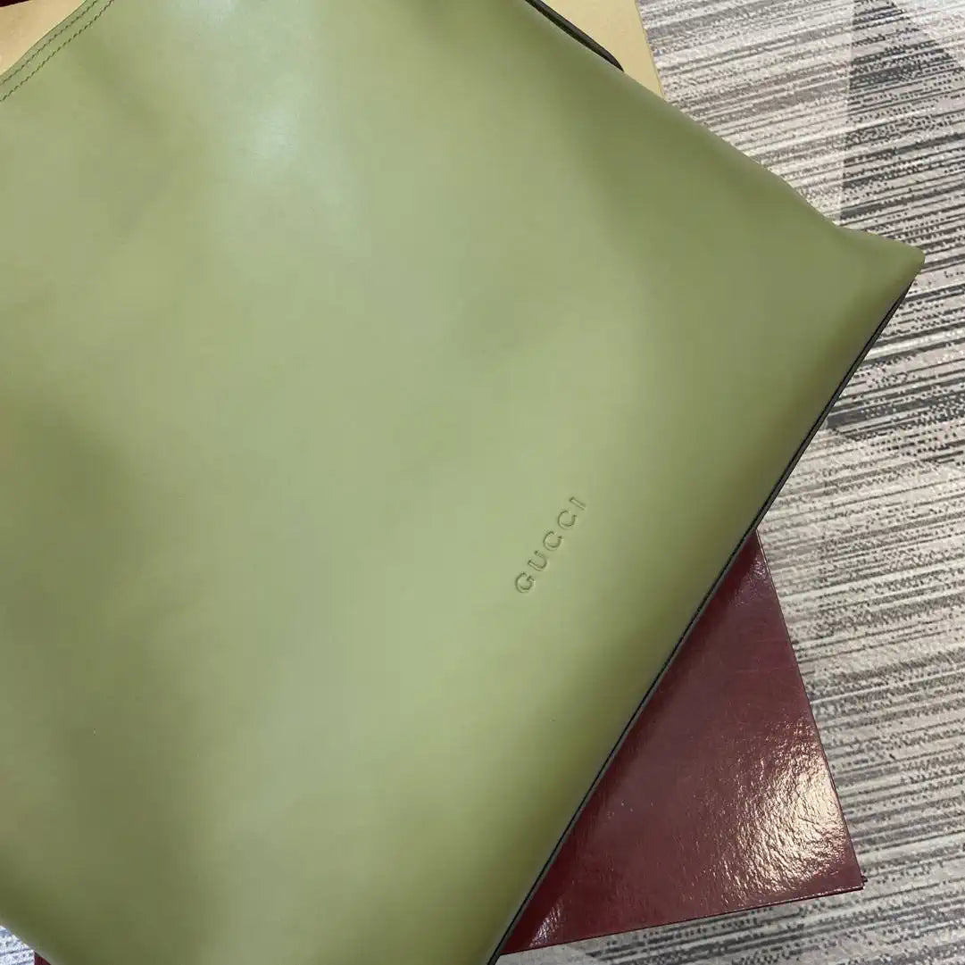 Gucci 850546 Gucci Beatrix Large Tote Bag Green