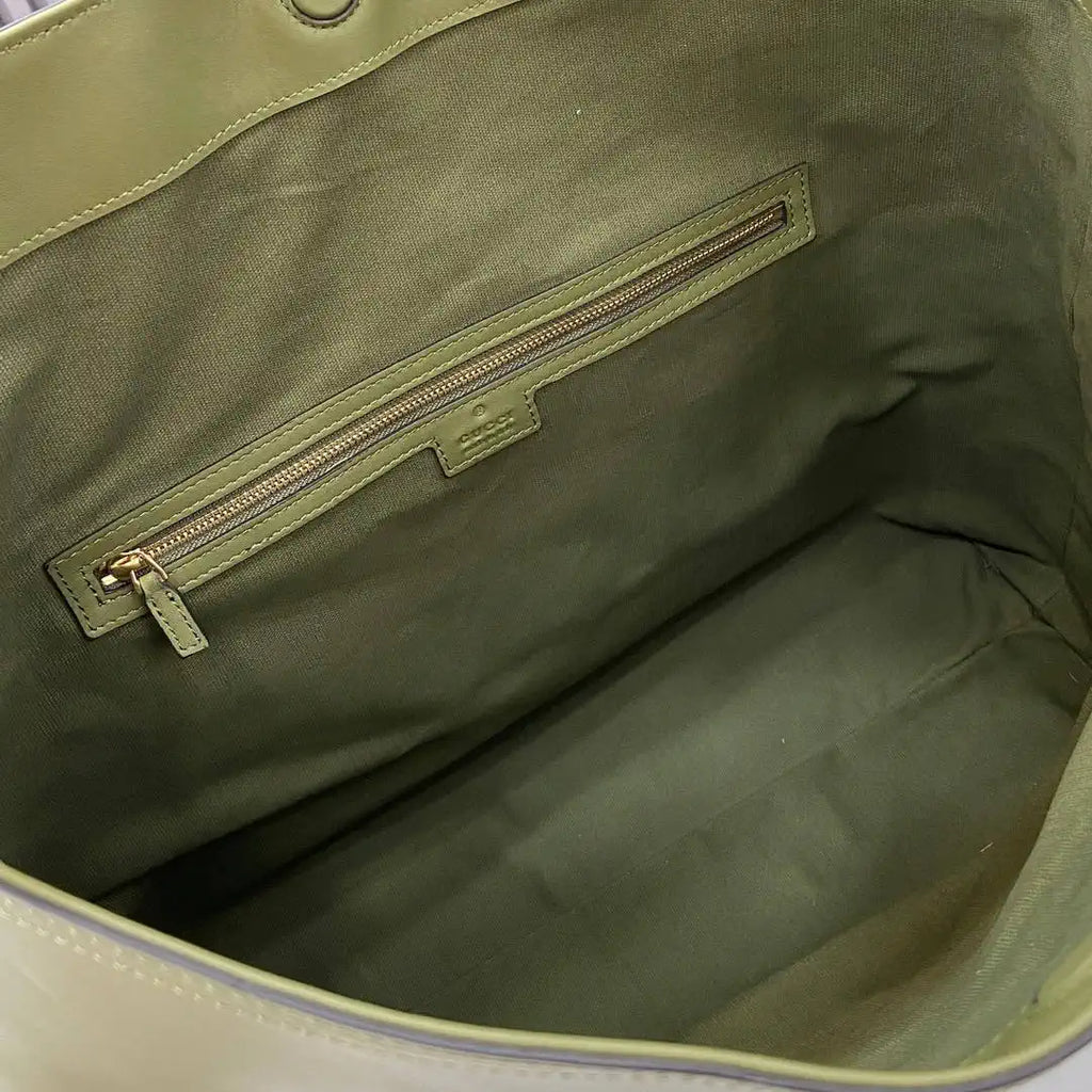 Gucci 850546 Gucci Beatrix Large Tote Bag Green