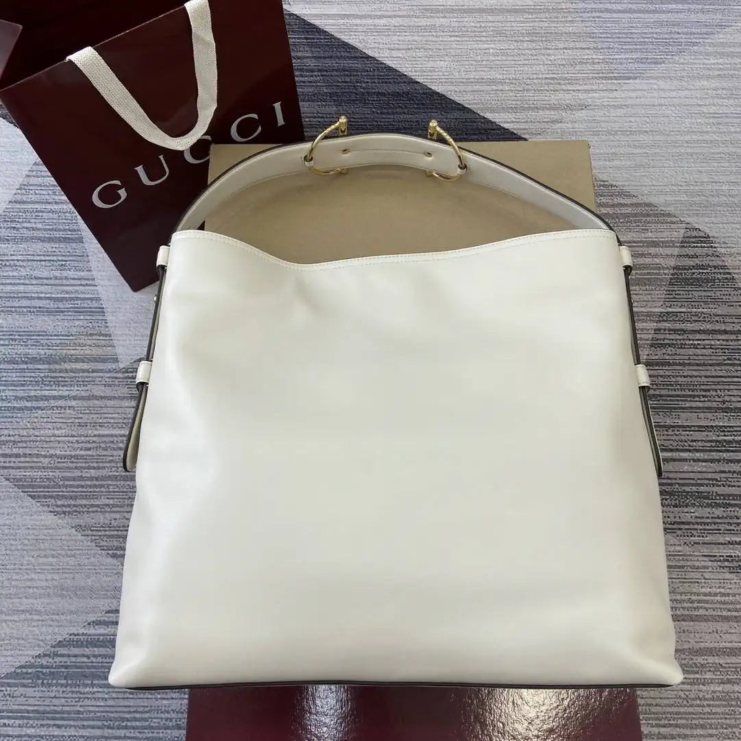 Gucci 850546 Gucci Beatrix Large Tote Bag White