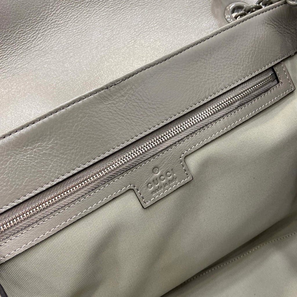 Gucci 850659 GG Marmont Large Shoulder Bag Dusty Grey