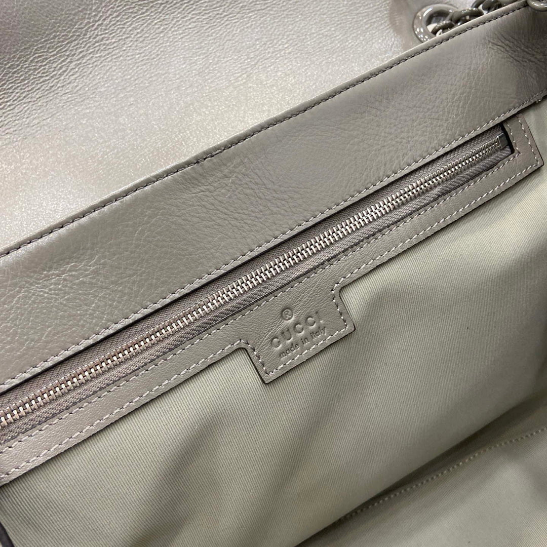 Gucci 850659 GG Marmont Large Shoulder Bag Dusty Grey