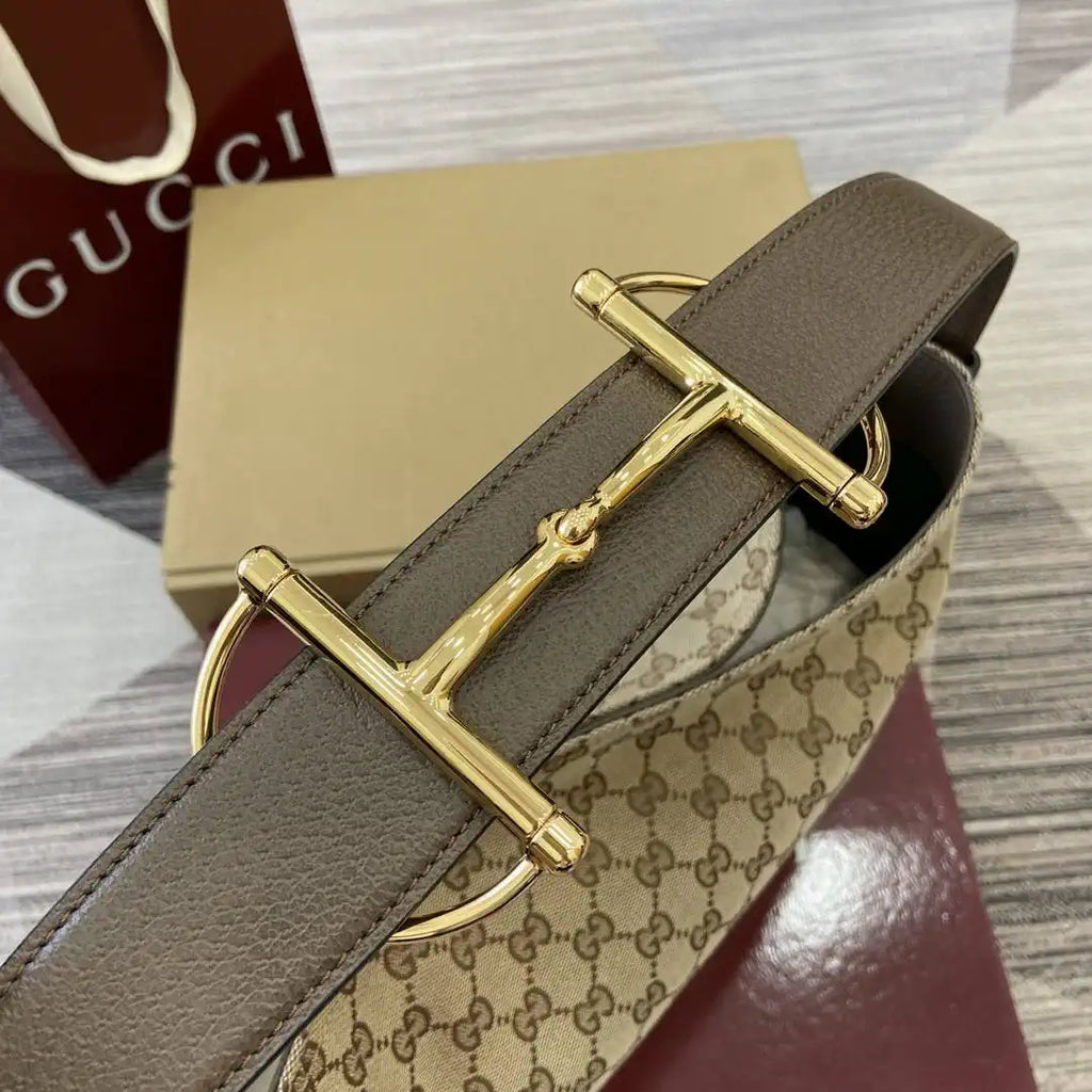 Gucci 850926 Gucci Beatrix Medium Tote Bag Beige brown GG canvas
