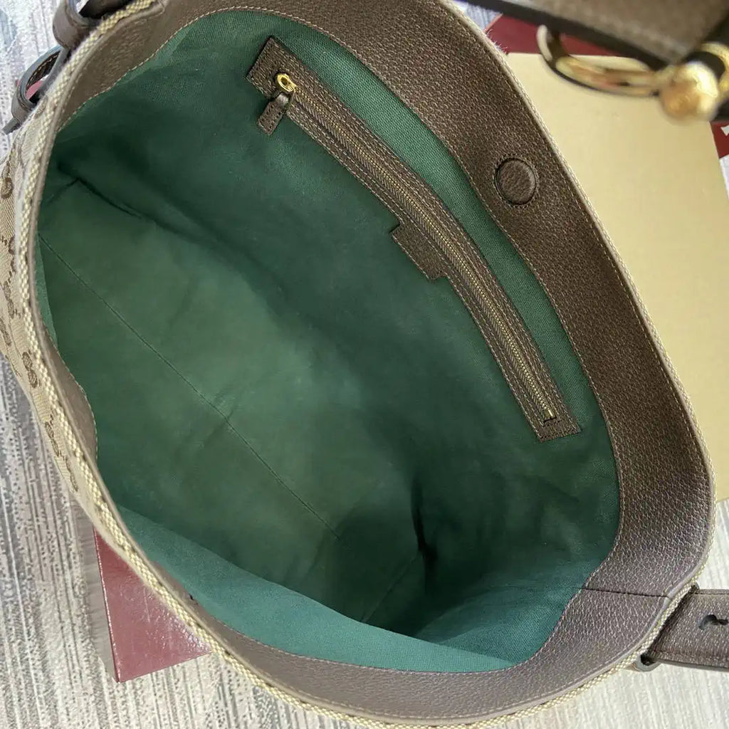 Gucci 850926 Gucci Beatrix Medium Tote Bag Beige brown GG canvas