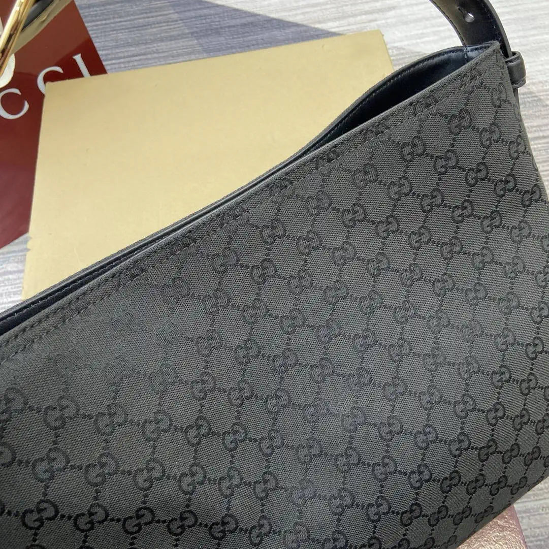 Gucci 850926 Gucci Beatrix Medium Tote Bag Black GG canvas