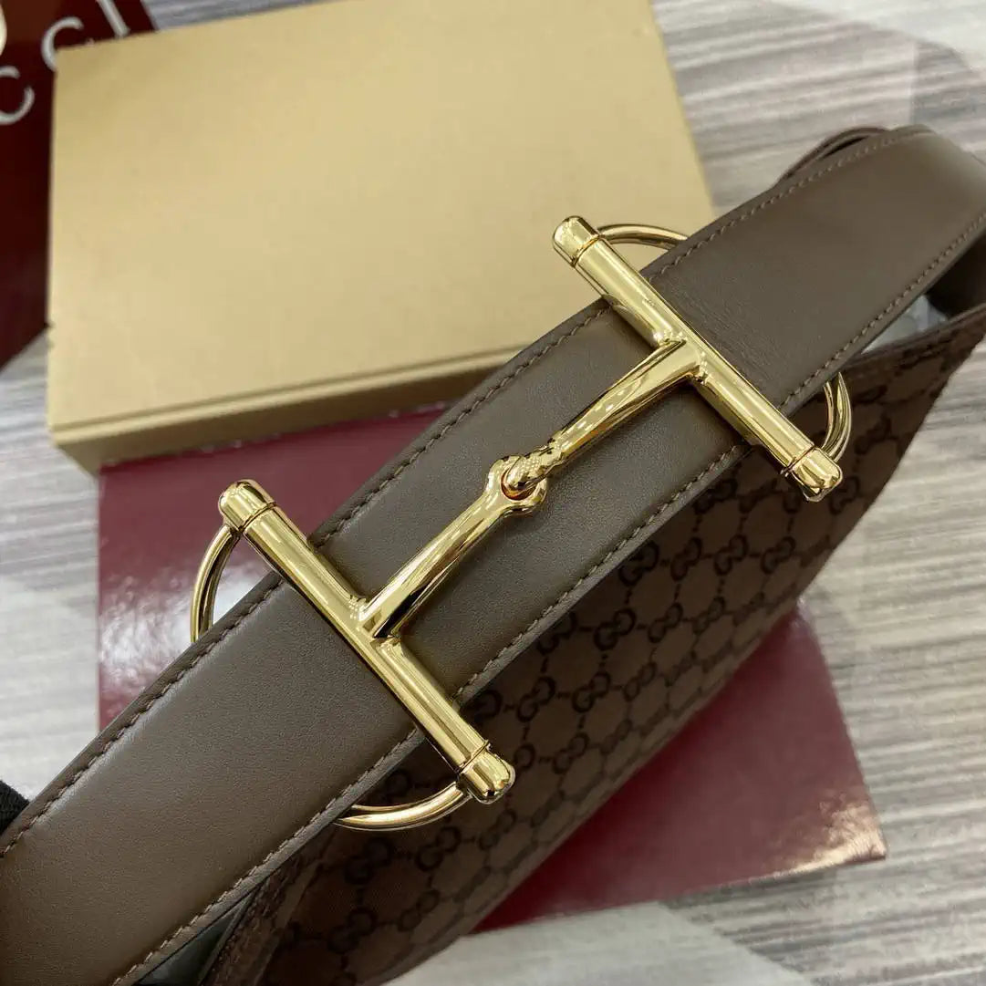 Gucci 850926 Gucci Beatrix Medium Tote Bag brown and dark brown GG canvas