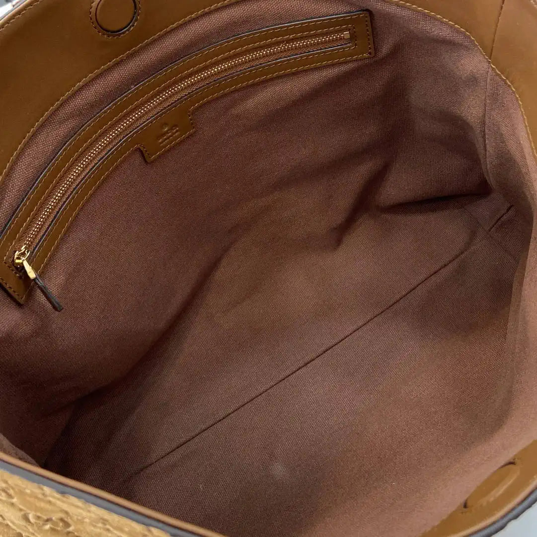 Gucci 850926 Gucci Beatrix Medium Tote Bag Brown Suede