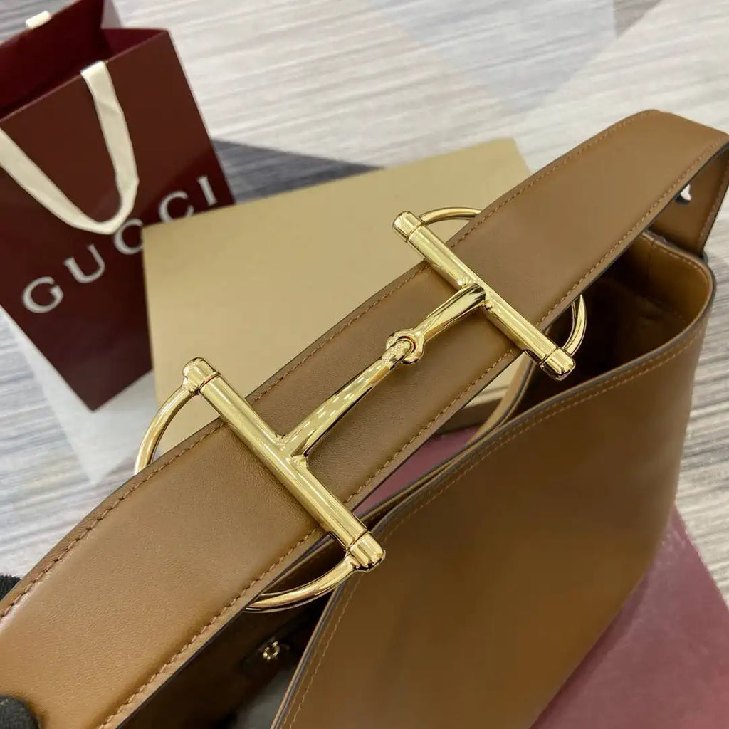 Gucci 850926 Gucci Beatrix Medium Tote Bag Brown Leather