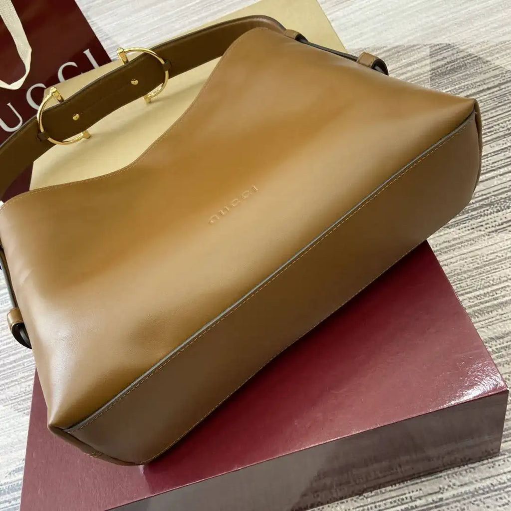 Gucci 850926 Gucci Beatrix Medium Tote Bag Brown Leather
