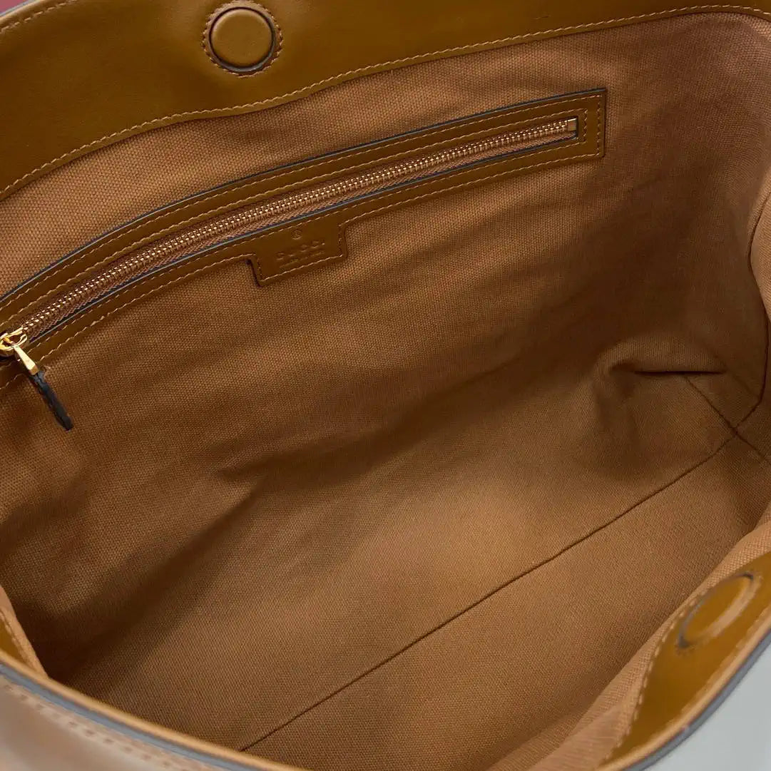 Gucci 850926 Gucci Beatrix Medium Tote Bag Brown Leather