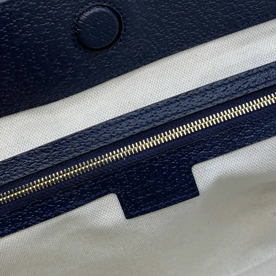 Gucci 850926 Gucci Beatrix Medium Tote Bag Navy Blue GG canvas