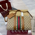 Gucci 857595 Ophidia Medium Boston Bag Brown