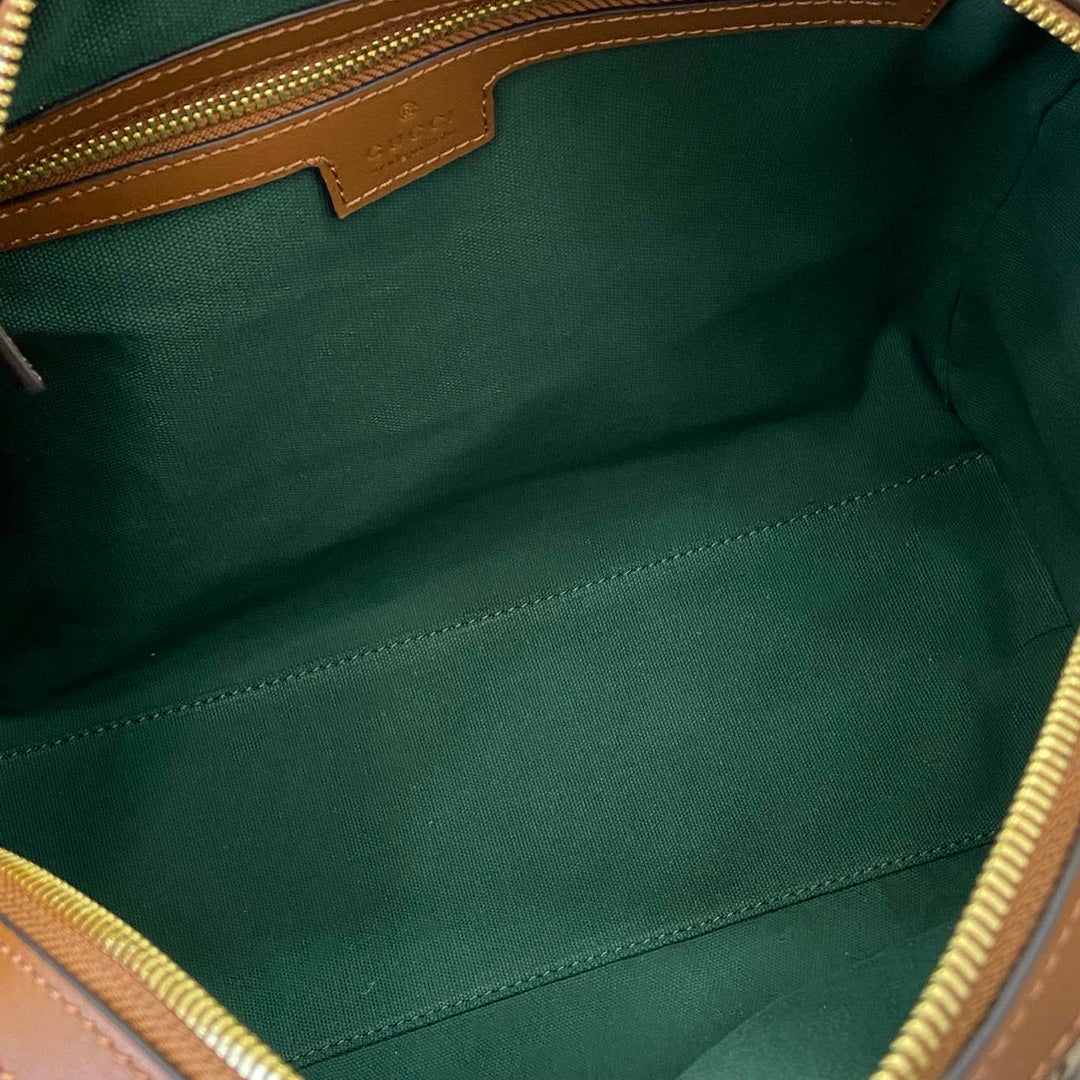 Gucci 857595 Ophidia Medium Boston Bag Brown