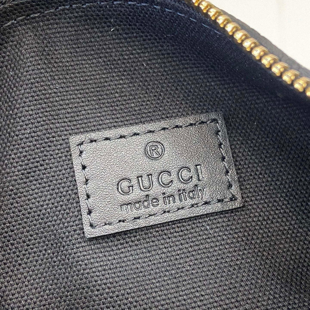Gucci 860784 Gucci Half Horsebit Mini Bag Black soft grainy leather
