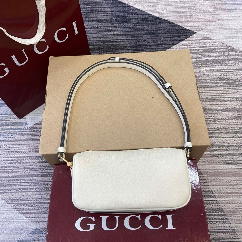 Gucci 860784 Gucci Half Horsebit Mini Bag White