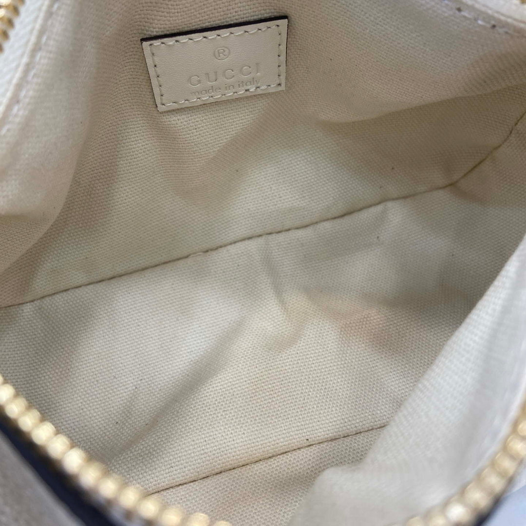 Gucci 860784 Gucci Half Horsebit Mini Bag White