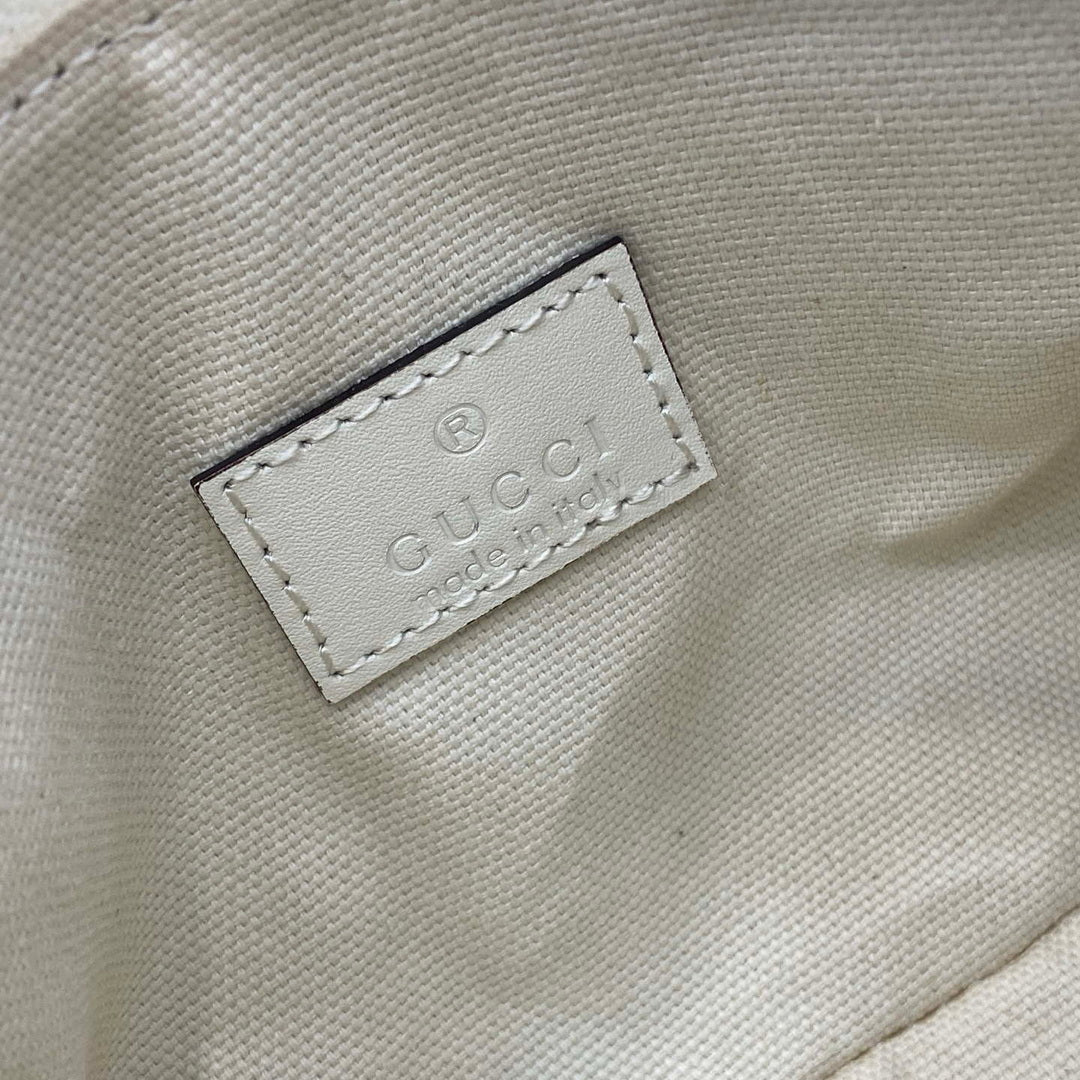 Gucci 860784 Gucci Half Horsebit Mini Bag White