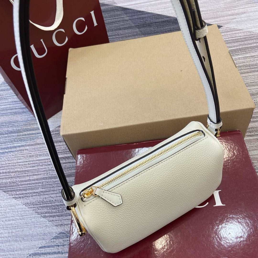 Gucci 860784 Gucci Half Horsebit Mini Bag White