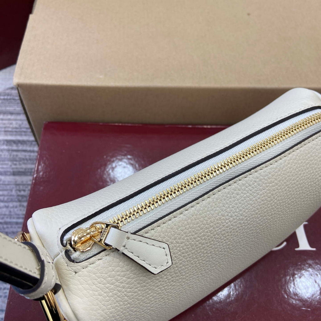 Gucci 860784 Gucci Half Horsebit Mini Bag White
