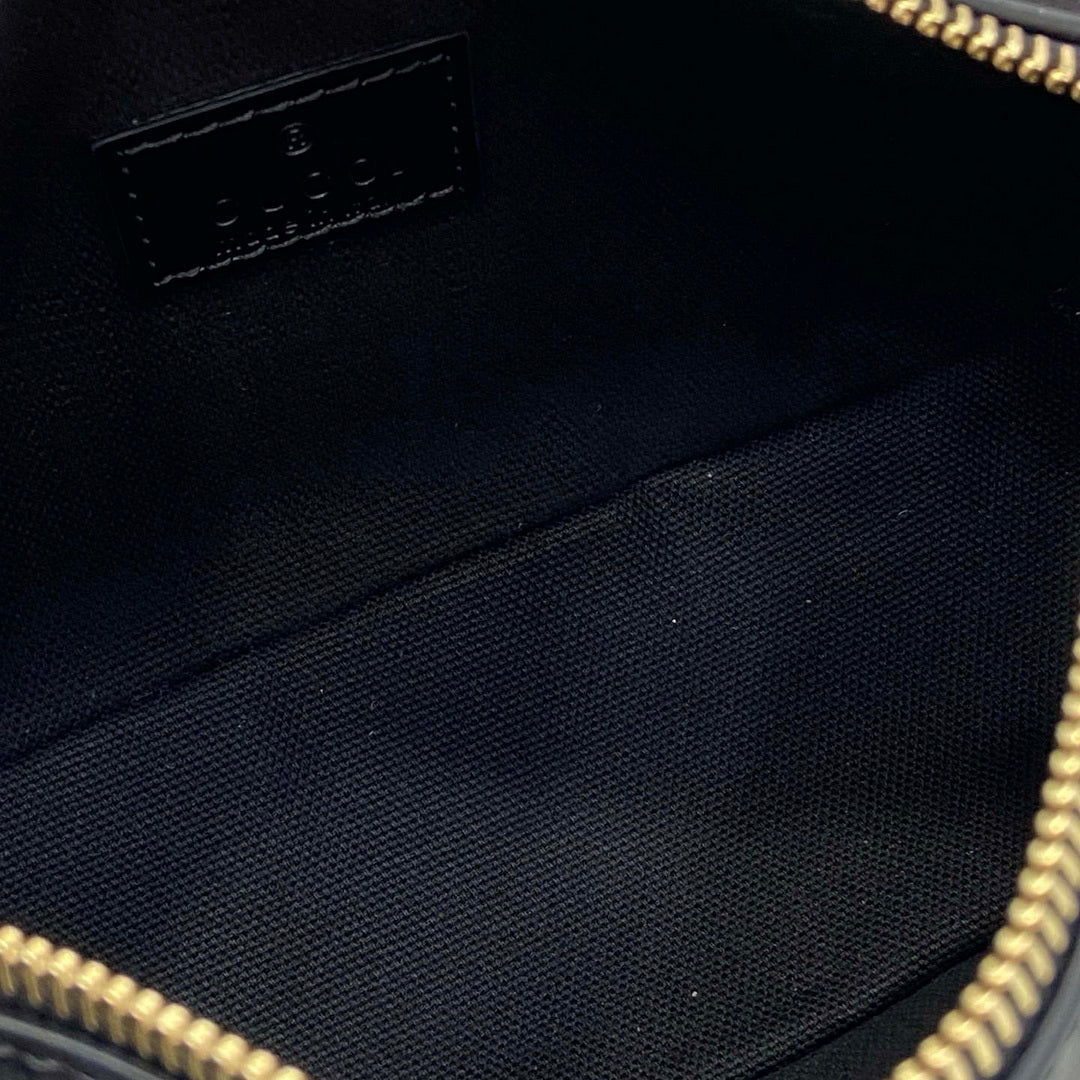 Gucci 860784 Gucci Half Horsebit Mini Shoulder Bag Black
