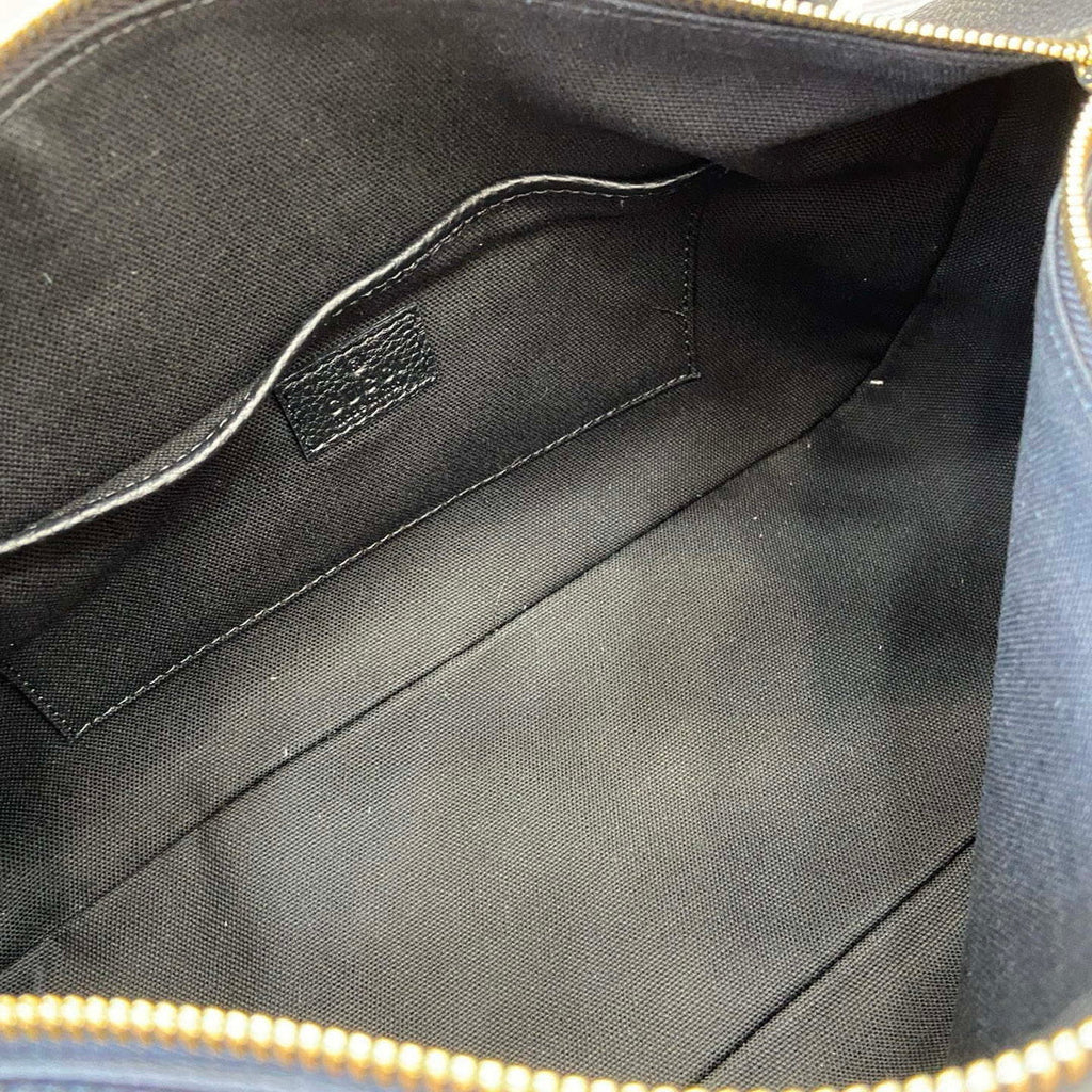 Gucci 860787 Gucci Half Horsebit Medium Shoulder Bag Black soft grainy leather