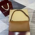 Gucci 860787 Gucci Half Horsebit Medium Shoulder Bag Brown soft grainy leather