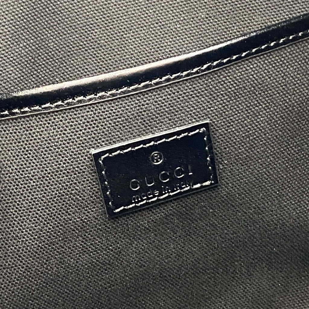 Gucci 862530 Gucci Half Horsebit Large Shoulder Bag Black