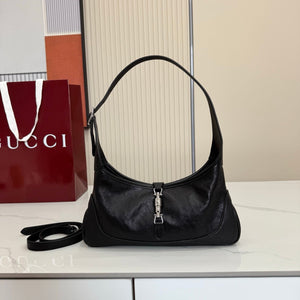 Gucci 863137 Jackie Slim Medium Shoulder Bag Black - Default Title - View 1