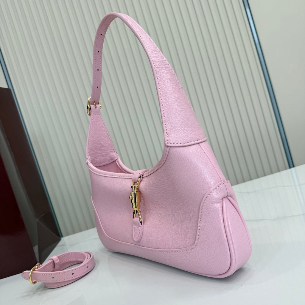 Gucci 863137 Jackie Slim Medium Shoulder Bag Light Pink