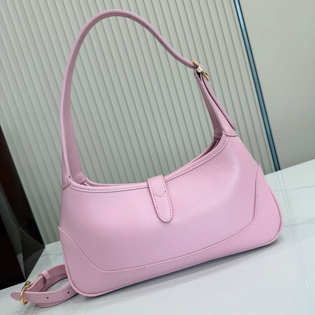 Gucci 863137 Jackie Slim Medium Shoulder Bag Light Pink