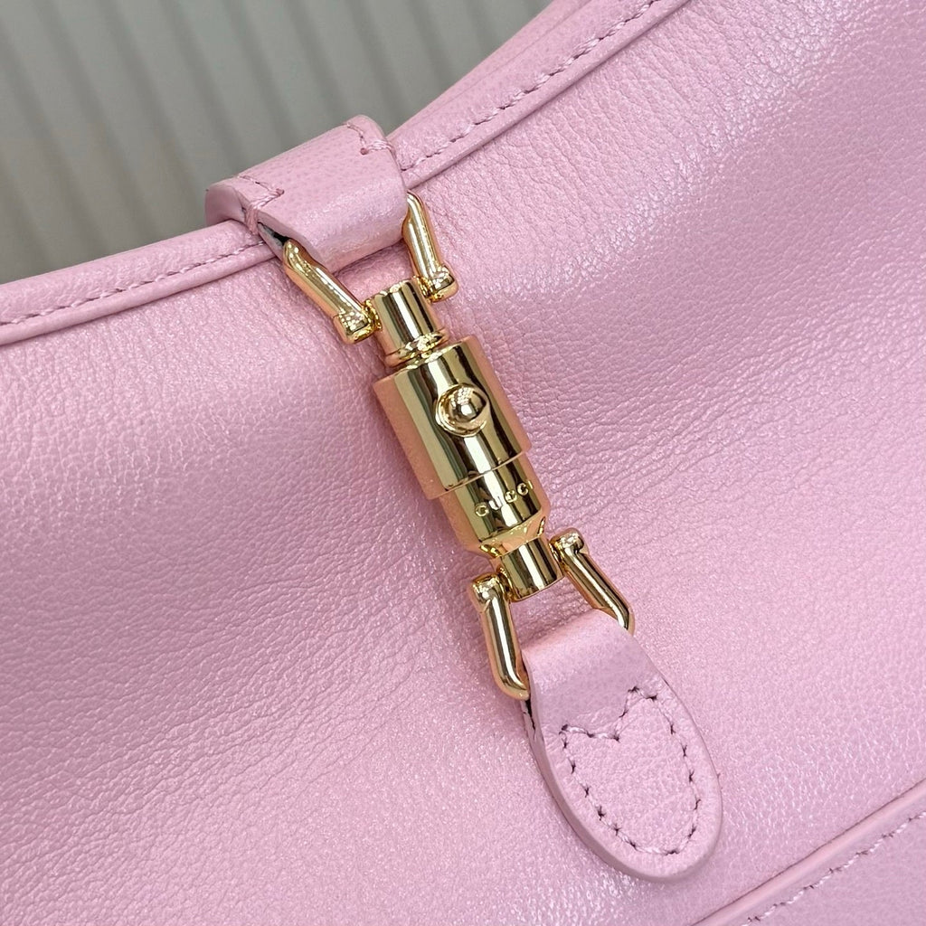 Gucci 863137 Jackie Slim Medium Shoulder Bag Light Pink