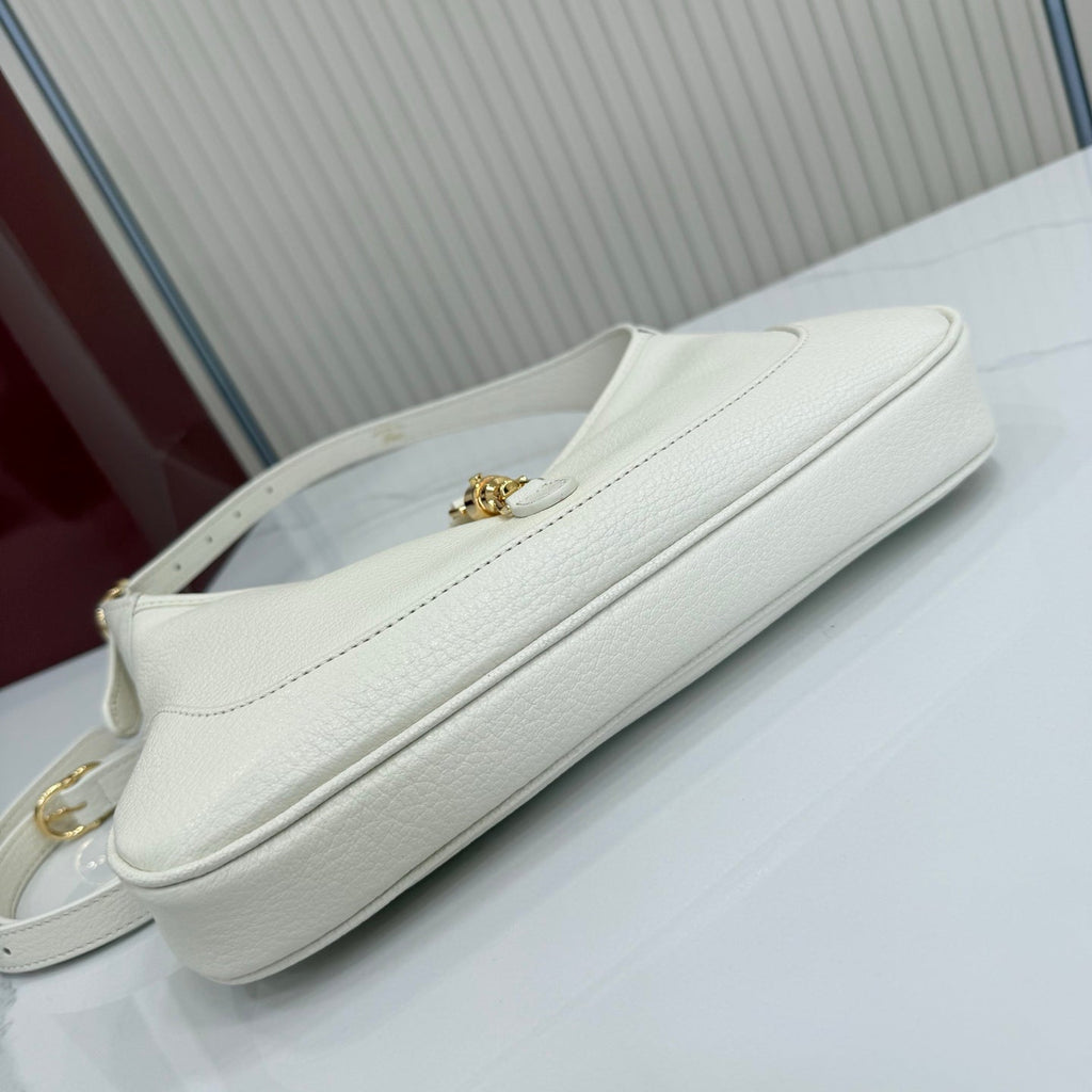 Gucci 863137 Jackie Slim Medium Shoulder Bag White
