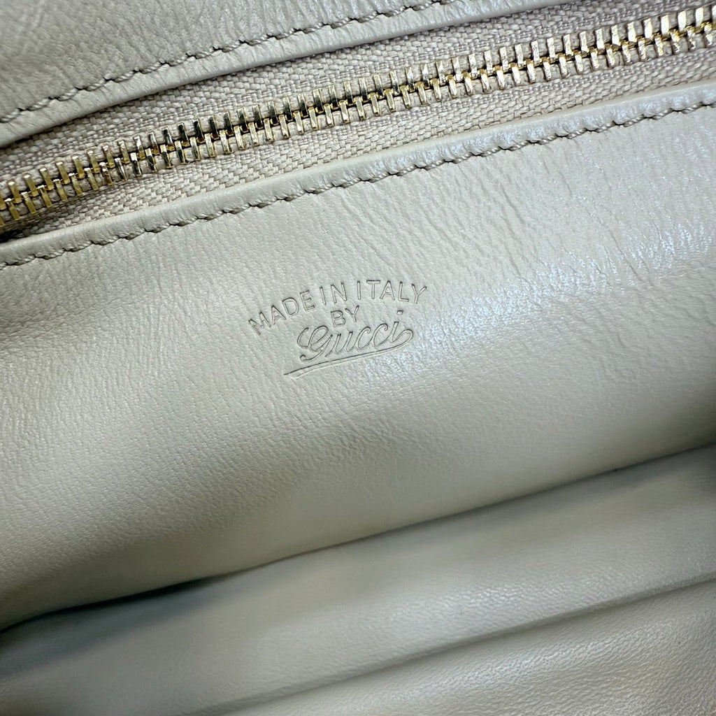 Gucci 863137 Jackie Slim Medium Shoulder Bag White