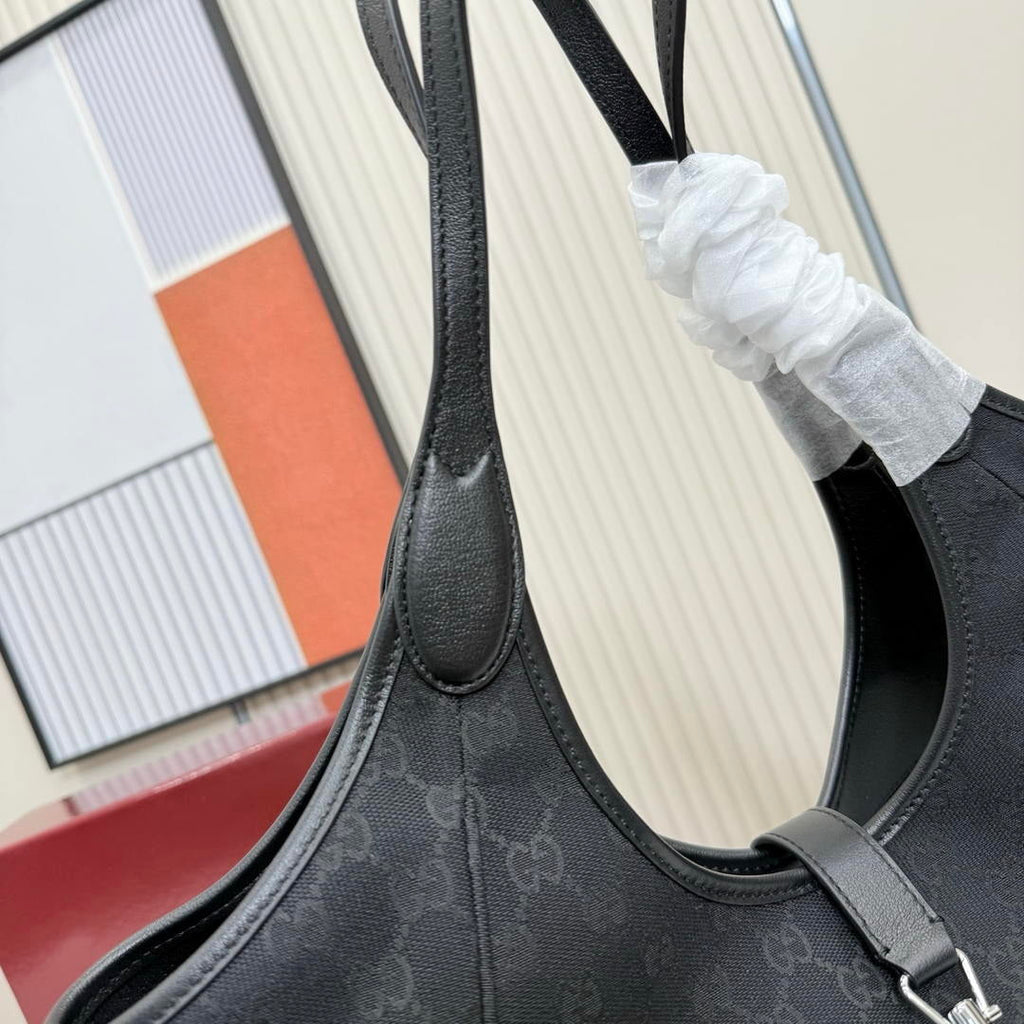 Gucci 866645 Mercato medium tote bag Black GG canvas
