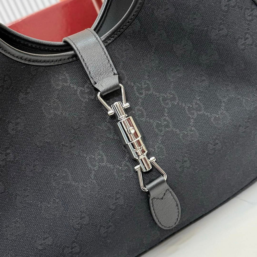 Gucci 866645 Mercato medium tote bag Black GG canvas