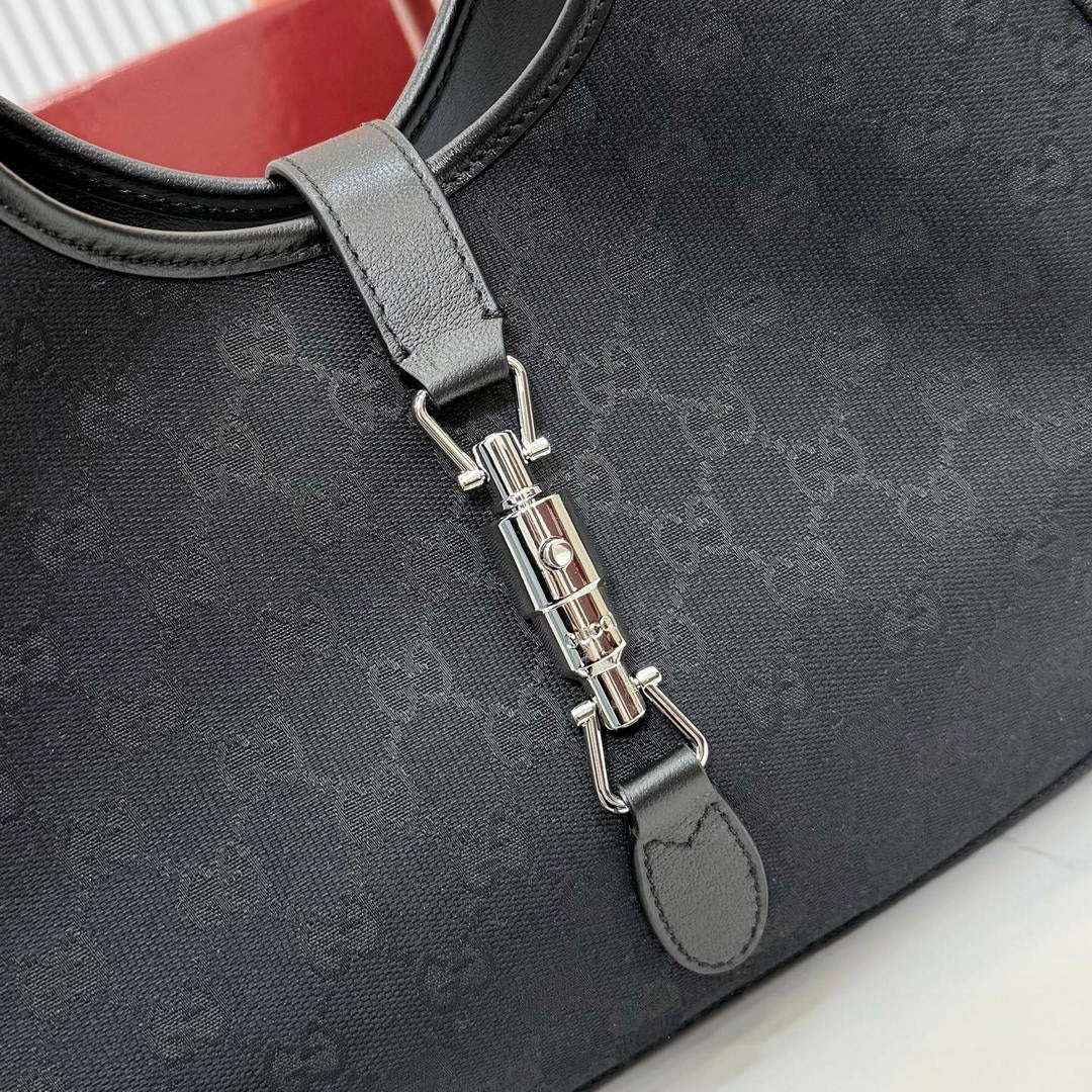 Gucci 866645 Mercato medium tote bag Black GG canvas