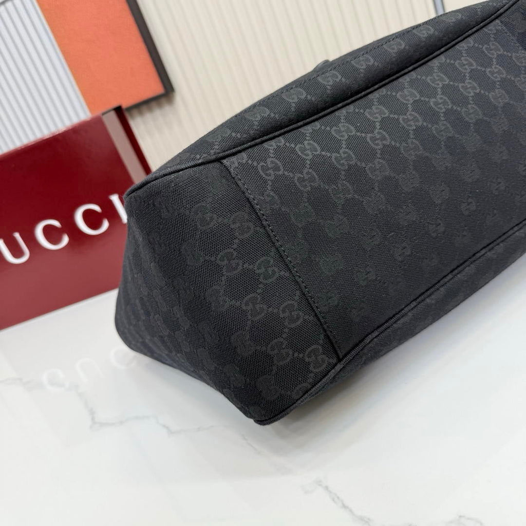 Gucci 866645 Mercato medium tote bag Black GG canvas