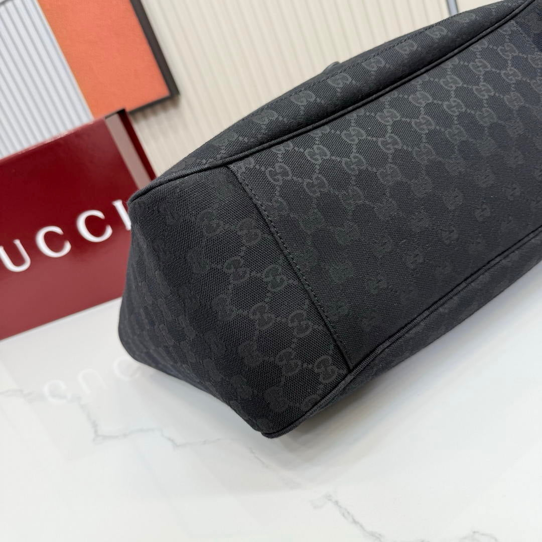Gucci 866645 Mercato medium tote bag Black GG canvas