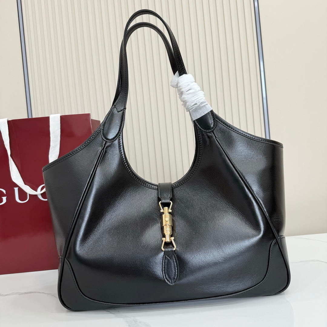 Gucci 866645 Mercato medium tote bag  Black leather