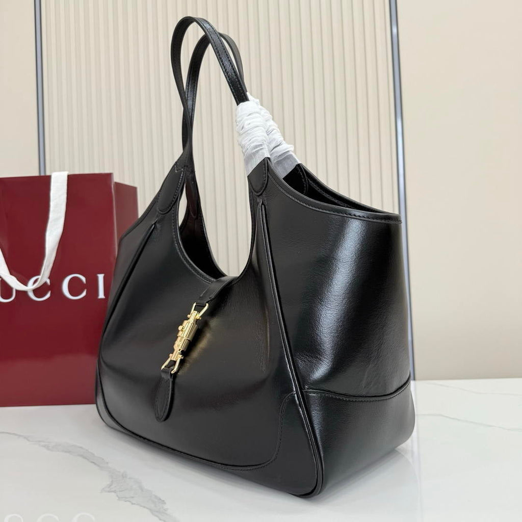 Gucci 866645 Mercato medium tote bag  Black leather