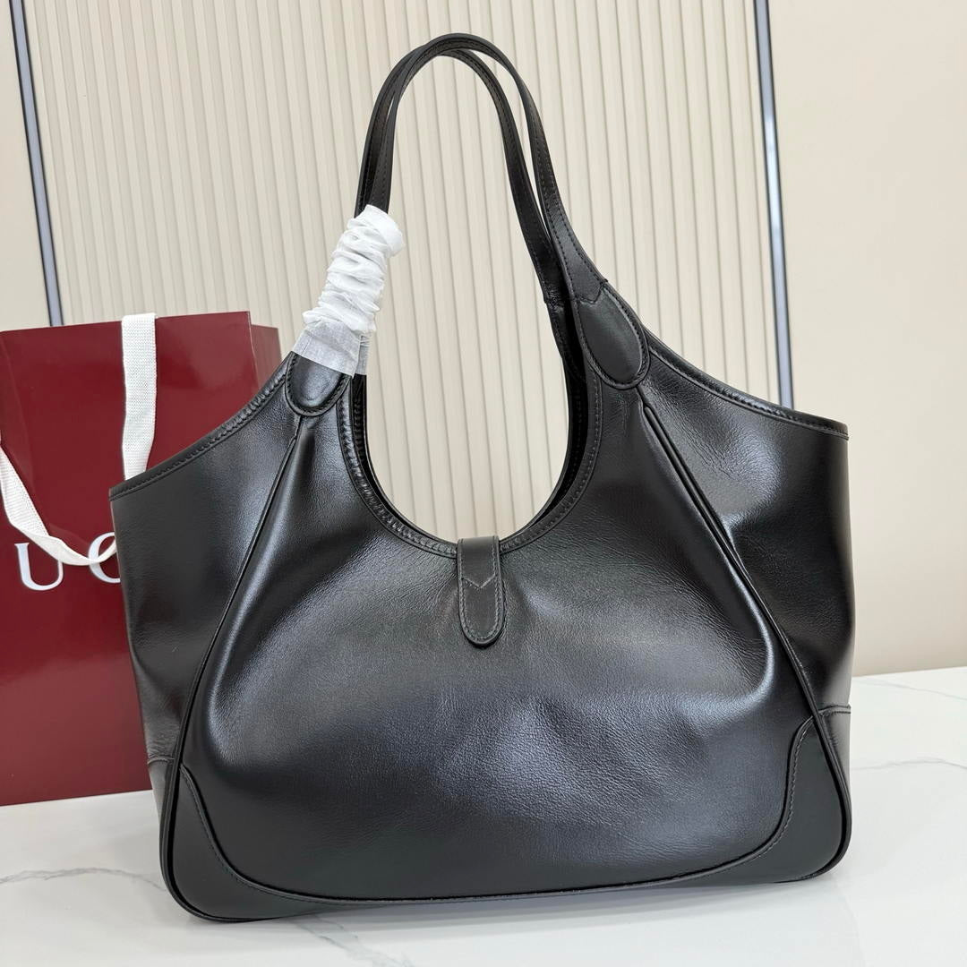 Gucci 866645 Mercato medium tote bag  Black leather