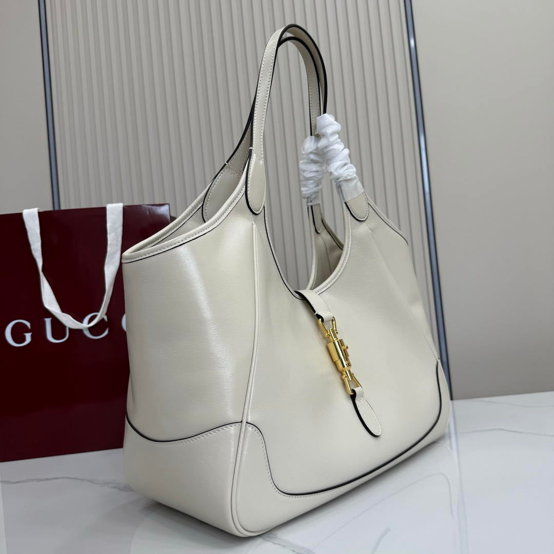 Gucci 866645 Mercato medium tote bag  White leather