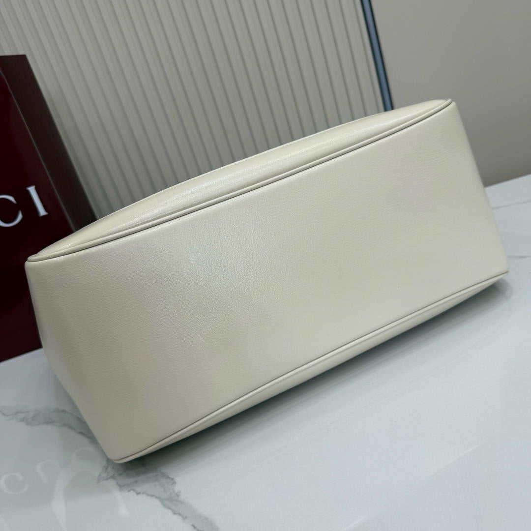 Gucci 866645 Mercato medium tote bag  White leather